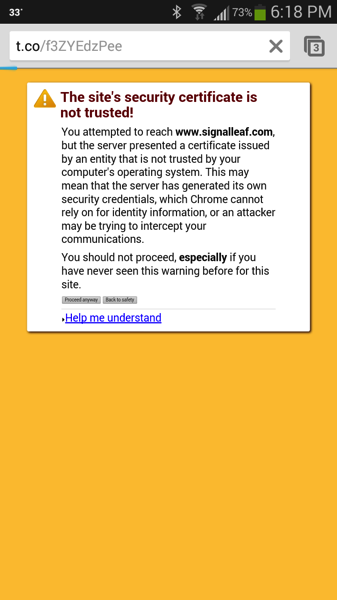 SSL Cert Issue 3