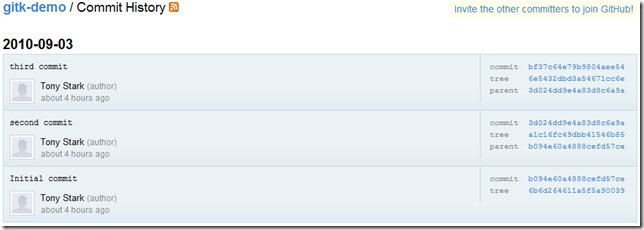Commit History on GitHub