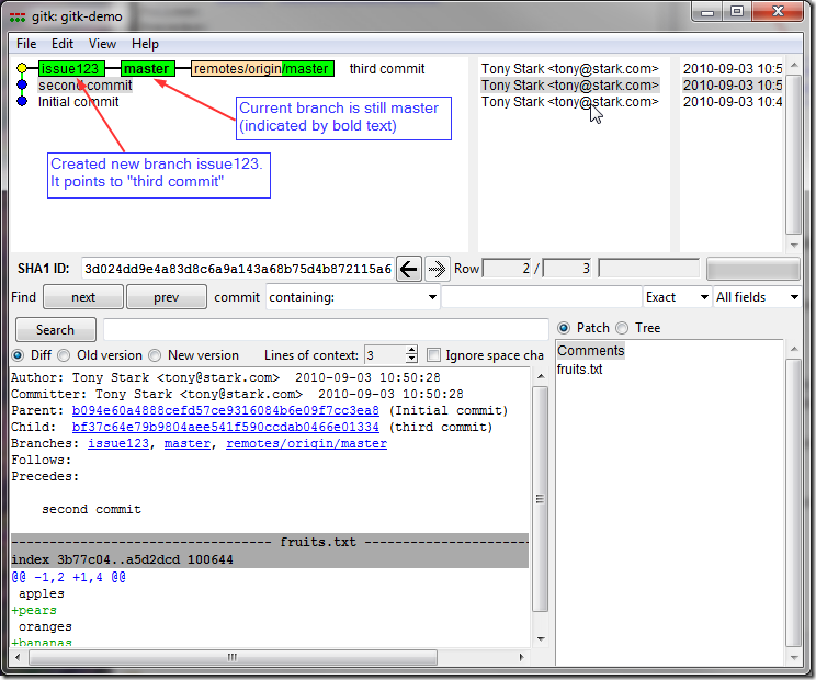 created branch